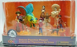 Deluxe Disney Coco Figurine Play Set Birthday Cake Toppers Figure Set