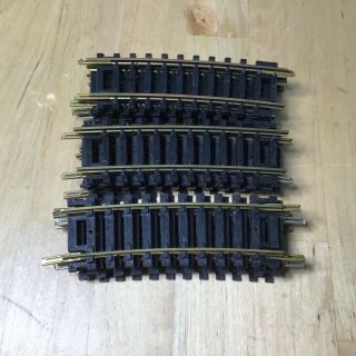 15pc Assorted Brands Of “ho” Scale Brass 18”r 1/3 Curved Tracks
