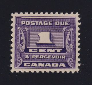 Canada Sc J11 (1934) 1c Dark Violet Postage Due Vf Nh Mnh