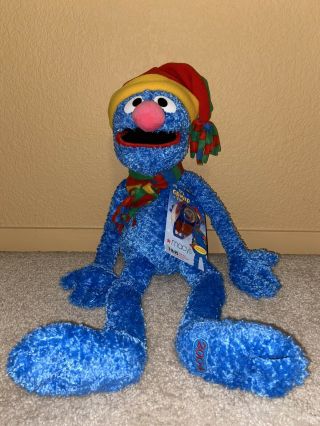 Macy’s It’s Grover Time Sesame Street Plush Grover Watch & Tags 24 " Holiday 2004