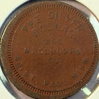 South St.  Paul,  Minnesota The Silver Dollar 5¢ Trade Token