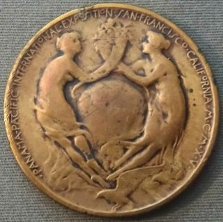 1915 Panama - Pacific Official Medal,  So - Called Dollar Hk - 400 Bronze