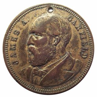 (1880) James A Garfield Campaign Medal - " Canal Boy " Token - Jg - 1880 - 8 President