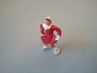 Old Barclay Standard Scale Cast Metal Ice Skater