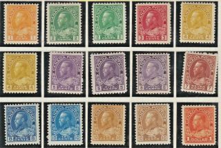 Canada - 1922 - 1931 - Cat £130 - Mounted Set Of 10,  Others - (81)