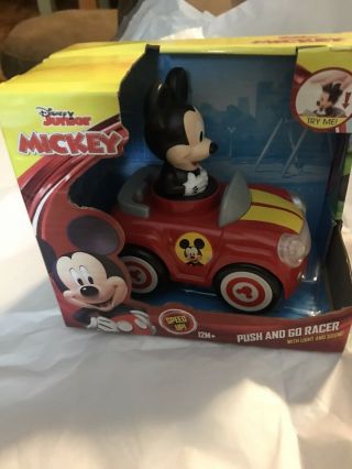 Disney Junior Mickey Mouse Clubhouse Push And Go Racer Car With Light And Sound
