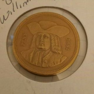 1682 - 1882 William Penn Pennsylvania State Bicentennial Medal Token Coin