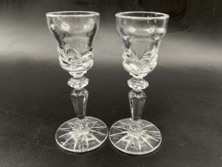 Waterford Marquis 4 - 5/8 " Fancy Cordial Aperitif Liquor Stem Glass Set Of 2 Pair