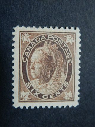 71 Mnh Gem 7c Brown Queen Victoria " Maple Leaf " Issue Cv=600.  00