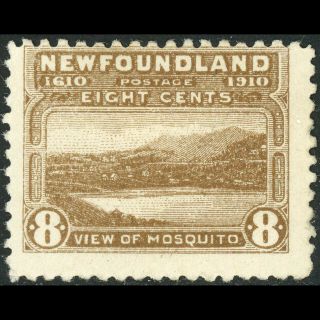Newfoundland Canada 1910 8c Bistre Brown.  Sg 101.  (wc163)