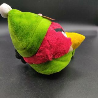 Angry Birds Red Plush Limited Edition Winter 6” Seasons Green Scarf NO SOUND 3