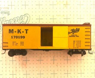 Vintage Ho Scale Craftsman Wood Kit Built Box Car 170199 Mkt The Katy No Box