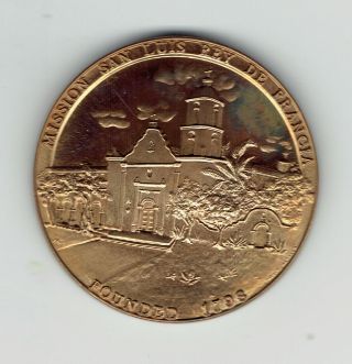 41mm Bronze Medallic Art Co.  Medal Mission San Luis Rey De Francia
