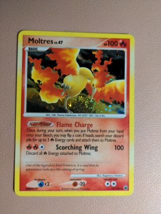 Pokemon Tcg - Moltres 10/100 Majestic Dawn Holo Rare Card - Lp
