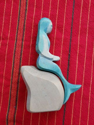 Ostheimer Waldorf Rare Mermaid With Rock