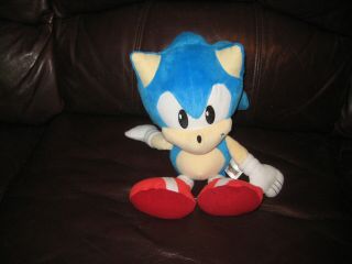 13 " Sonic Boom Hedgehog Sega Blue Tomy Plush