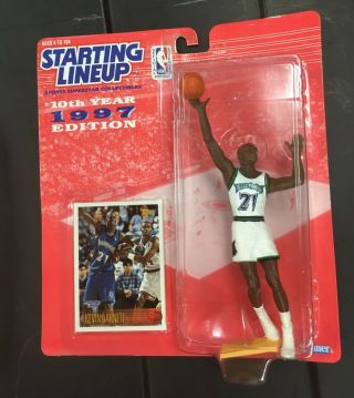 1996 and 1997 Starting Lineup Kevin Garnett Figure Rookie Hall Of Fame NBA SLU 3
