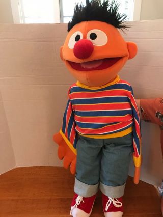 Sesame Street Ernie 30” Large Full Body Hand Puppet Jim Henson Muppets