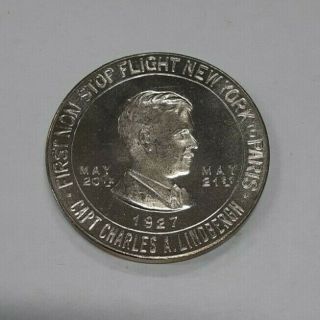 Charles A.  Lindbergh Trans - Atlantic Flight 32mm Medal