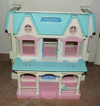 1993 Fisher Price Loving Family Dream Folding Doll House 6364,  Dolls,  Furniture