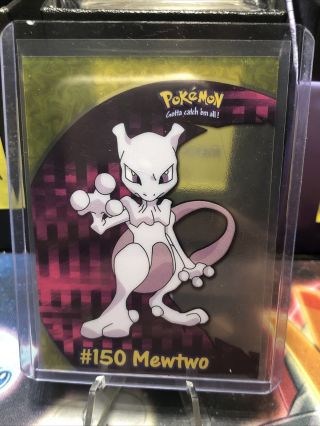 2000 Topps Pokemon 150 Mewtwo Pc5 Tv Animation Clear See - Through Card Nm/m