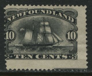Newfoundland 1887 10 Cents Black No Gum