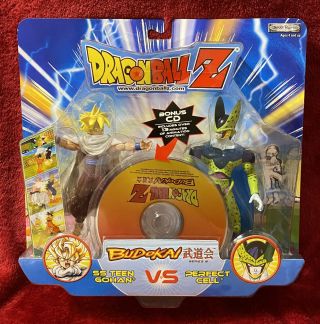 Dragon Ball Z Budokai Ss Teen Gohan Vs Perfect Cell Rare 2 Pack Jakks Bonus Cd