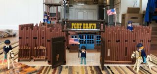 Vintage 1988 Playmobil Western Fort Bravo 3773,  Instructions – Almost Complete