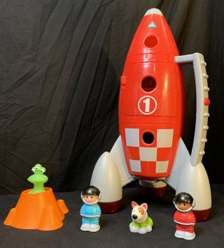 Iplay Happyland Lift - Off Rocket Elc Early Learning Centre Space Ship Complete