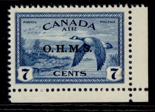 Canada Gvi Sg O171,  7c Blue,  Nh.  Cat £24.