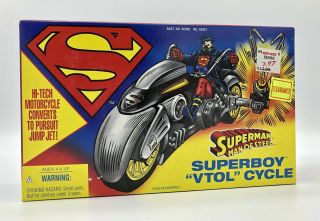 Rare Superman Superboy Vtol Cycle Motorcycle 1995