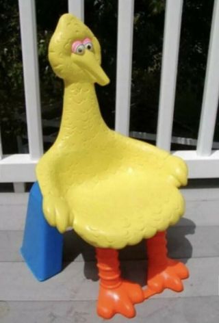 Vintage 1979 Knickerbocker Sesame Street Big Bird Plastic Toddler Chair