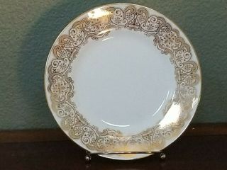 Waterford China Lismore Lace Gold Salad Plate 8 " Nwt