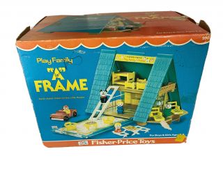 Fisher Price Play Family A Frame With Orig Box 990