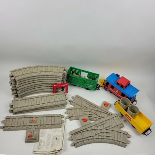 Vintage 1988 Playskool Express Train Set Track And Train Cars Only Missing Engin