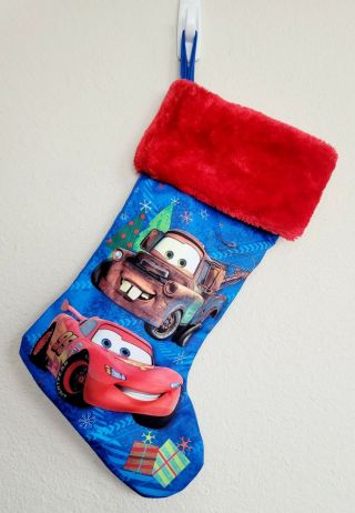 Disney Cars Lightning Mcqueen Tow Mater Cars Christmas Boot Stocking