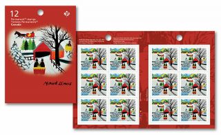 Canada 2020 Maud Lewis Winter Sleigh Ride Booklet 12 Stamps Christmas Holidays