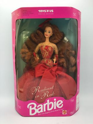 Barbie Collector Doll Toys R Us Special Edition Radiant In Red