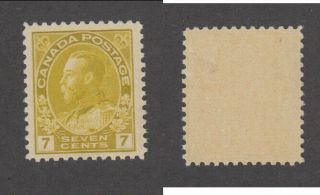 Canada 7c Olive Bistre Kgv Admiral Stamp 113a (lot 22685)