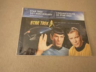 Canada 2016 Star Trek Stamp Booklet,  In Po Wrapper,  Fv 19.  95 Cn$