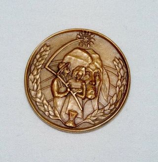 American Revolution Bicentennial Medal Token State Of North Dakota Bronze