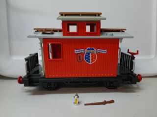 Playmobil Vintage 4123 Western Train Caboose Colorado Railroad Ranger Incomplete