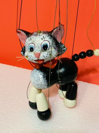 Vintage Pelham Marionette String Puppet Cat