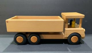 Solid Wood Kinderkram Toy Dump Truck 3