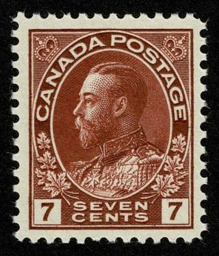 Canada Stamp Scott 114 7c George V Nh Og Never Hinged Well Centered