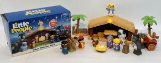 Fisher Price Little People Nativity Deluxe Christmas Story Set 100 Complete Iob