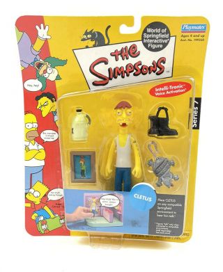 Vtg 2001 The Simpsons Series 7 World Of Springfield Cletus Interactive Figure