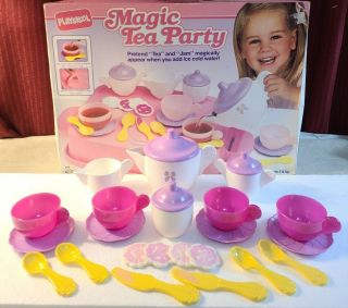 Vintage 1991 Playskool Magic Tea Party Set Complete