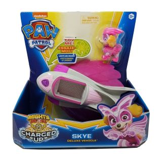 Nickelodeon Paw Patrol Skye Deluxe Vehicle Charged Up Mighty Pups