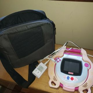 Fisher Price Kid Tough Portable Dvd Player Pink Bag Parts Only Plug Charger